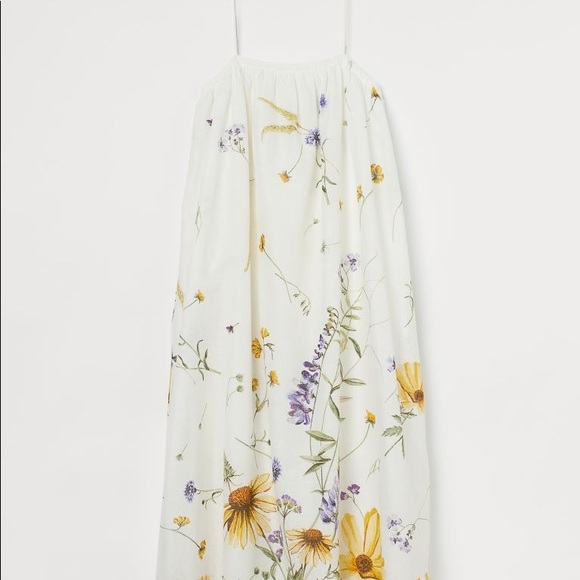 H&M Dress | Linen Floral Dress - Picture 2 of 2